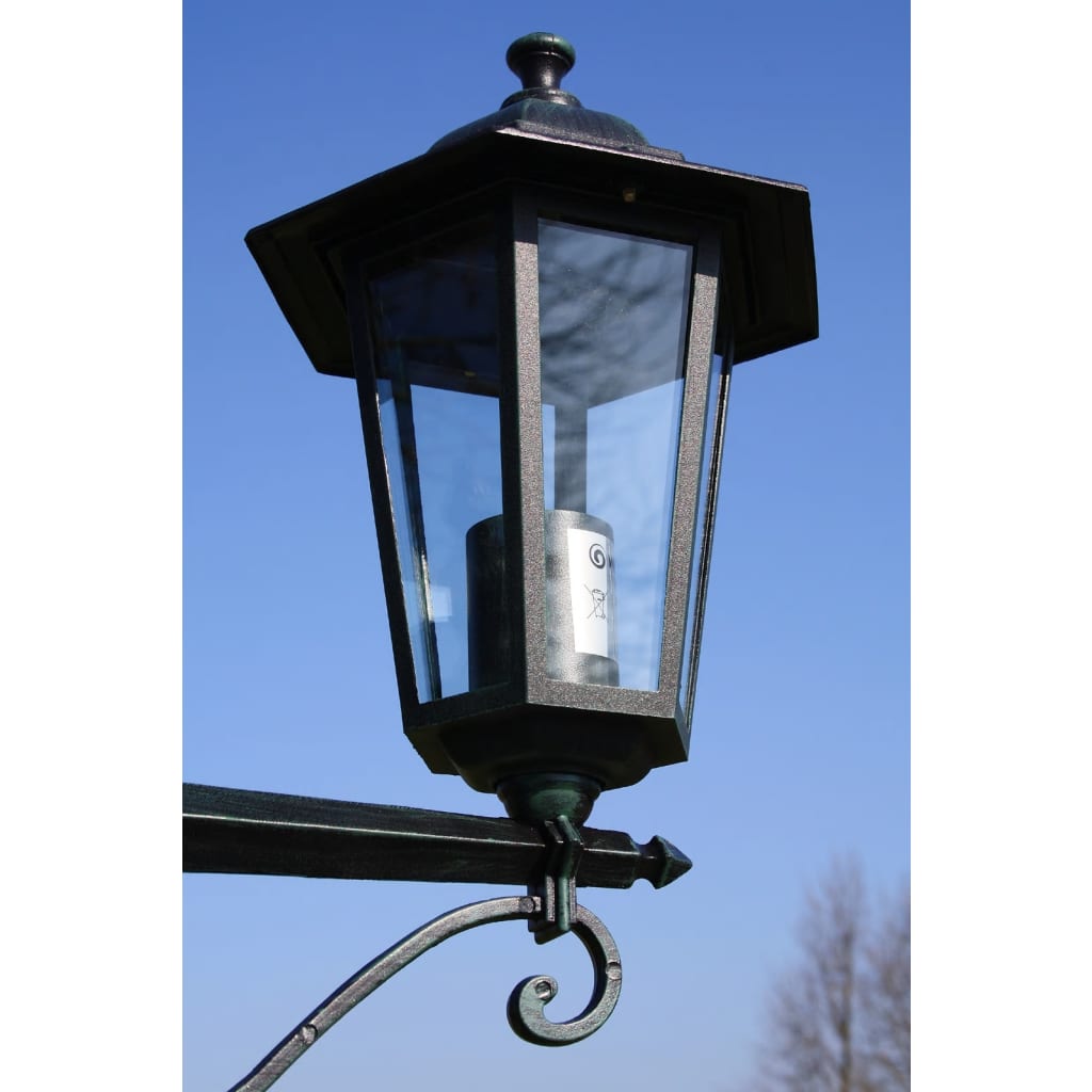 Lampione Da Giardino 3 Bracci 215 Cm /Nero Alluminio