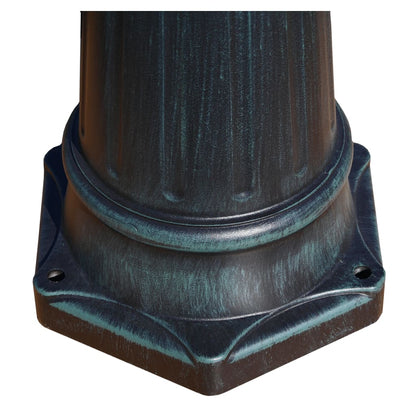 Lampione Da Giardino 3 Bracci 215 Cm /Nero Alluminio
