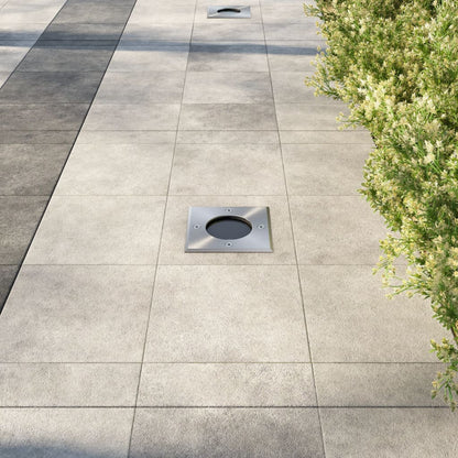 Faretti A Incasso Per Esterno Set 3 Pz Quadrati