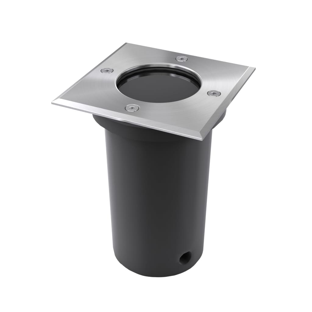 Faretti A Incasso Per Esterno Set 3 Pz Quadrati