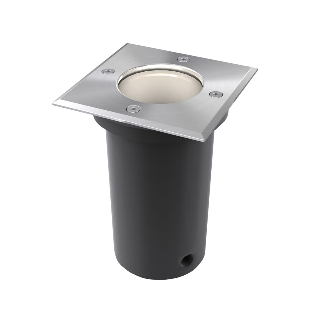 Faretti A Incasso Per Esterno Set 3 Pz Quadrati