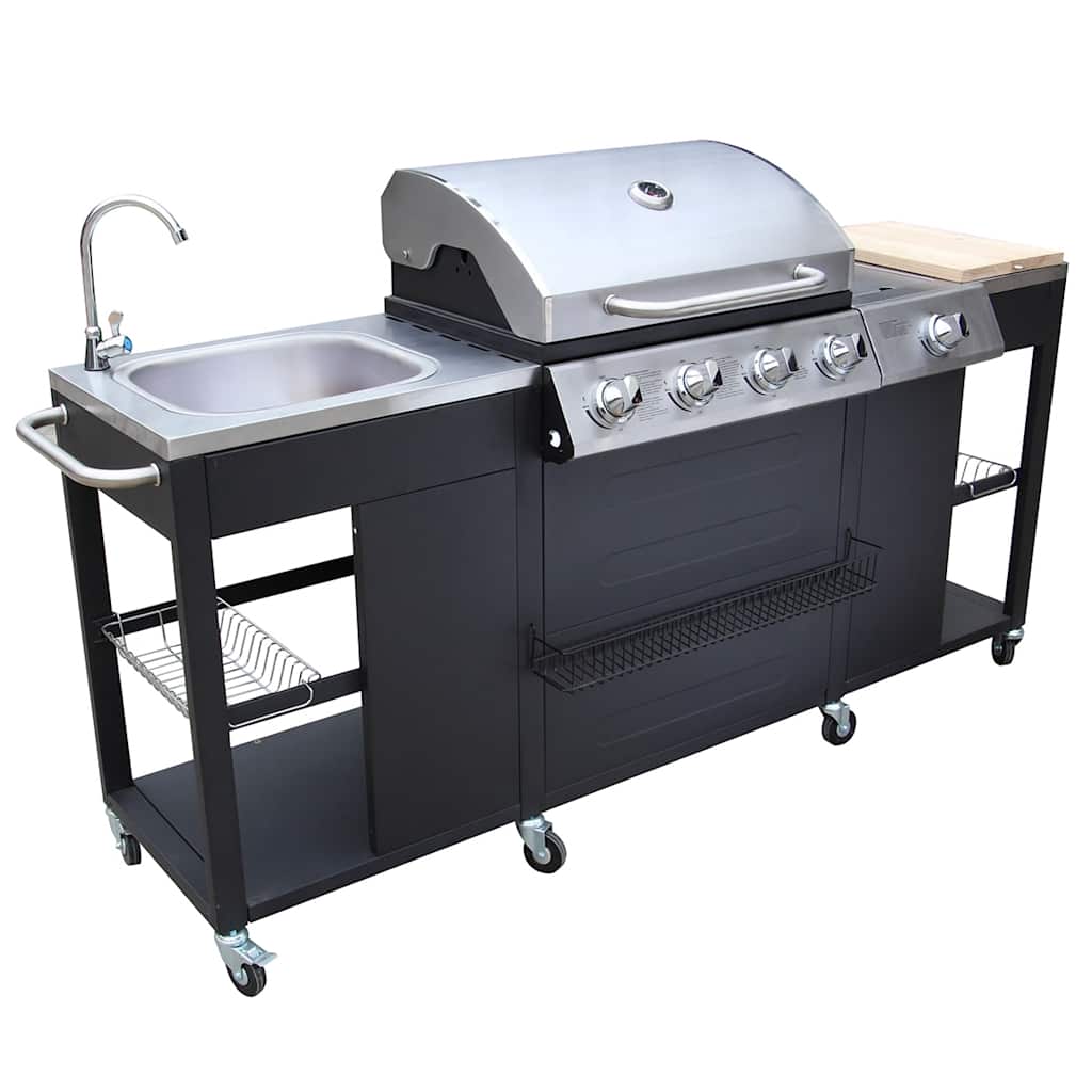 Barbecue Da Cucina Per Esterni Montana 4 Fornelli