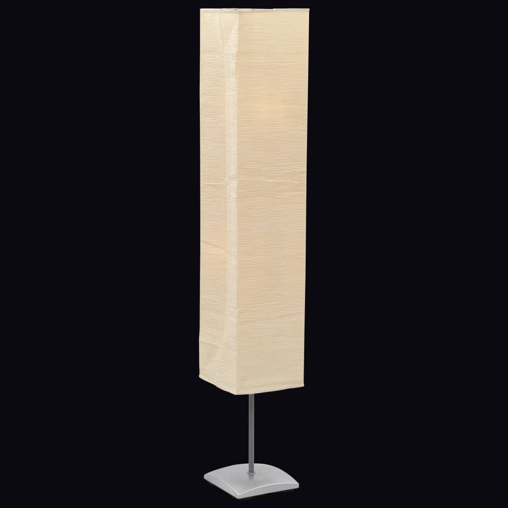 Lampada A Piantana Con Supporto In Acciaio Beige