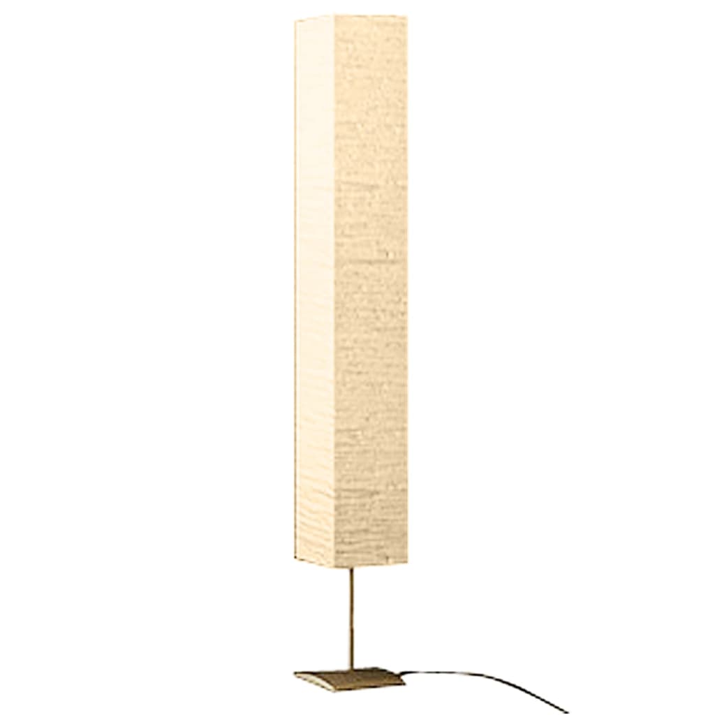 Lampada A Piantana Con Supporto In Acciaio Beige