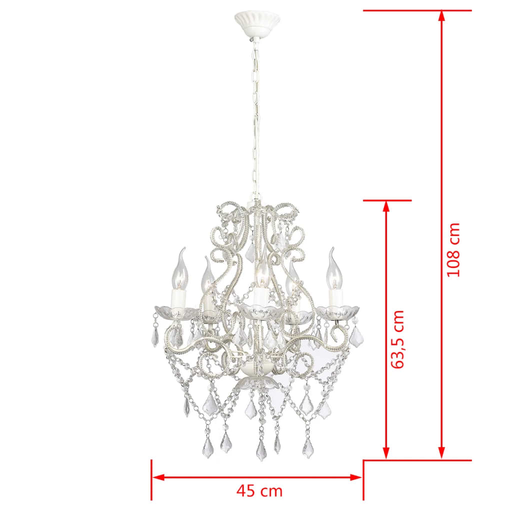 Candelabro Con 2800 Cristalli E14