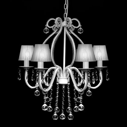 Lampadario Con 2300 Cristalli Bianchi