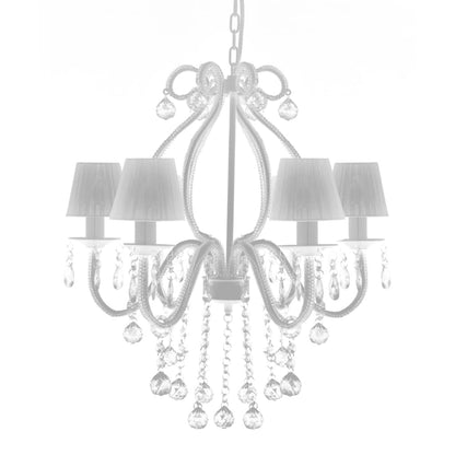 Lampadario Con 2300 Cristalli Bianchi