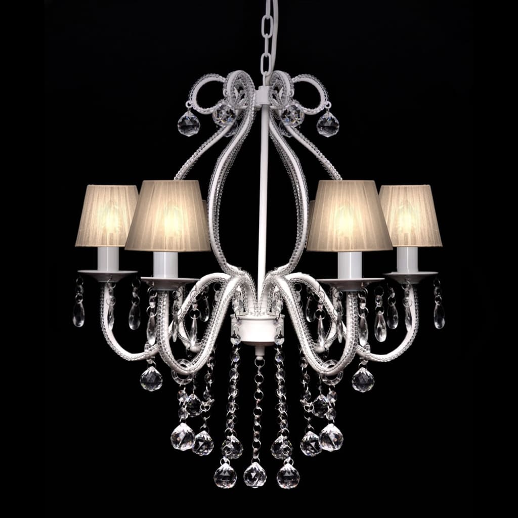Lampadario Con 2300 Cristalli Bianchi