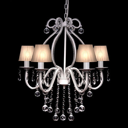 Lampadario Con 2300 Cristalli Bianchi