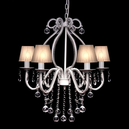 Lampadario Con 2300 Cristalli Bianchi