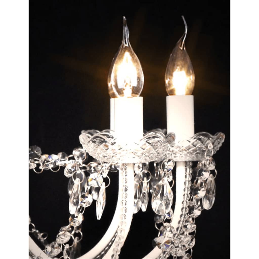 Lampadario Classico Vetro 1600 Cristalli, A Sospensione