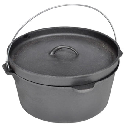 Pentola Casseruola Da Campeggio In Ghisa Con Coperchio
