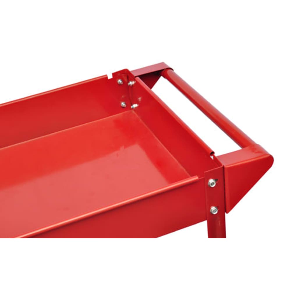 Carrelli Portautensili Da Officina 2 Pz 100 Kg 2 Ripiani