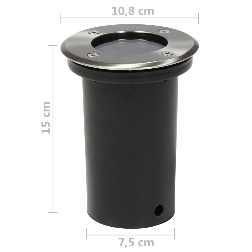 Faretti Carrabili Da Esterno 12 Pz Rotondi