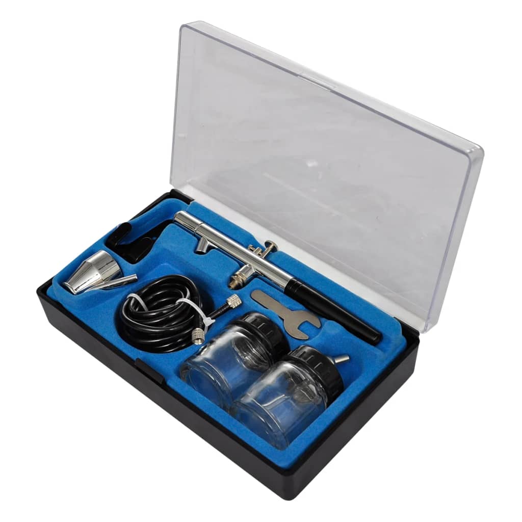 Set Compressore Aerografo Con 3 Pistole