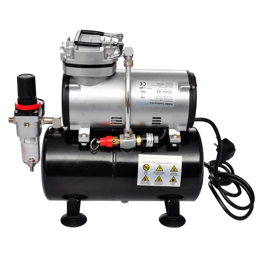 Set Compressore Aerografo Con 3 Pistole