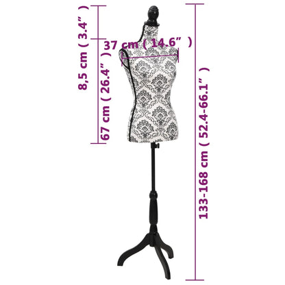Busto Sartoriale Donna Bianco E Nero