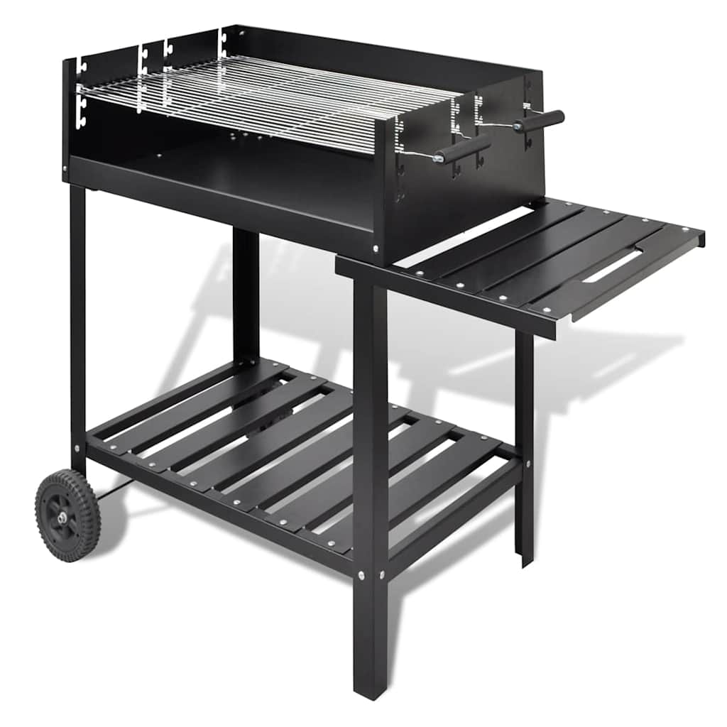 Supporto Per Bbq A Carbonella Con 2 Ruote