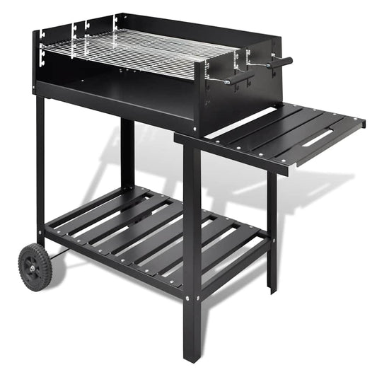 Supporto Per Bbq A Carbonella Con 2 Ruote