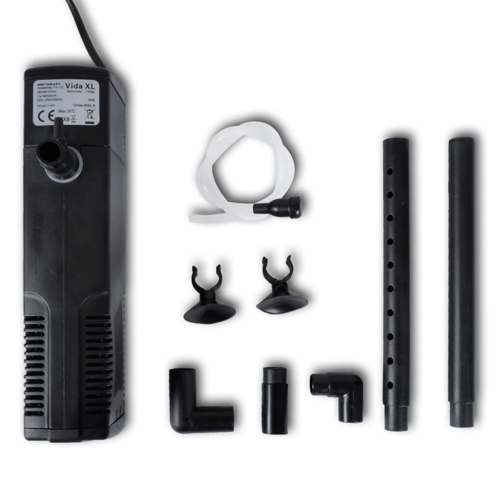 Filtro Pompa Per Acquario A Carbone Attivo 800L/H