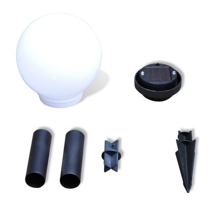 Lampioni Solari Led Giardino 4 Pz Rotondi Con Picchetto