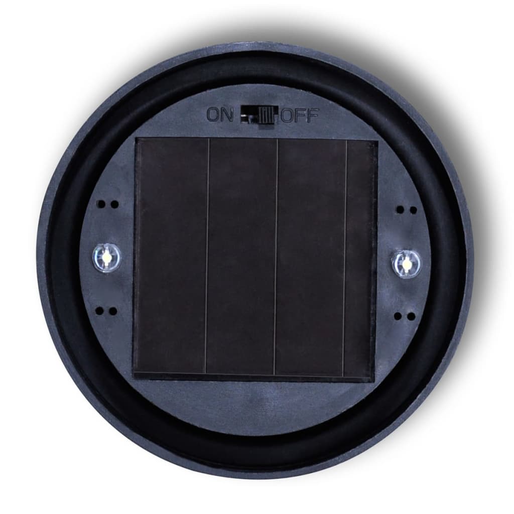 Lampioni Solari Led Giardino 4 Pz Rotondi Con Picchetto