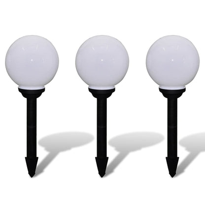 Lampione Solare A Led Da Giardino 3 Pz Con Picchetto
