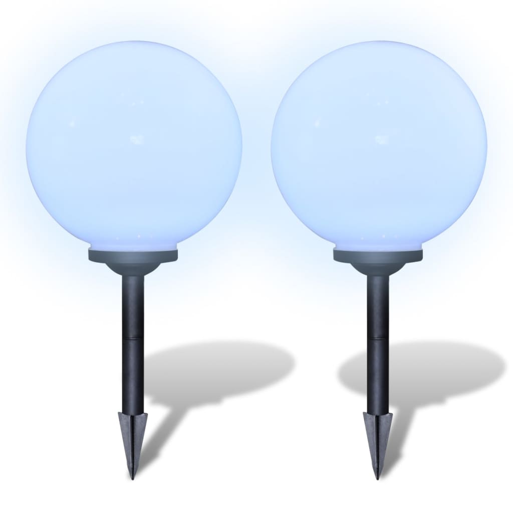 Lampione Solare A Led Da Giardino 2 Pz Con Picchetto