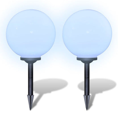 Lampione Solare A Led Da Giardino 2 Pz Con Picchetto
