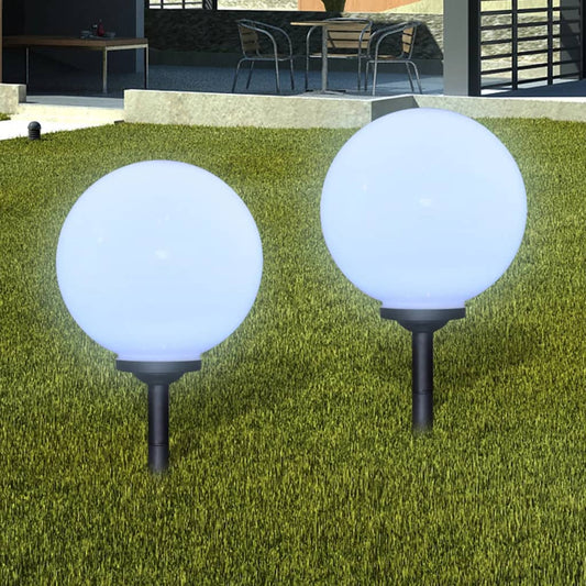 Lampione Solare A Led Da Giardino 2 Pz Con Picchetto