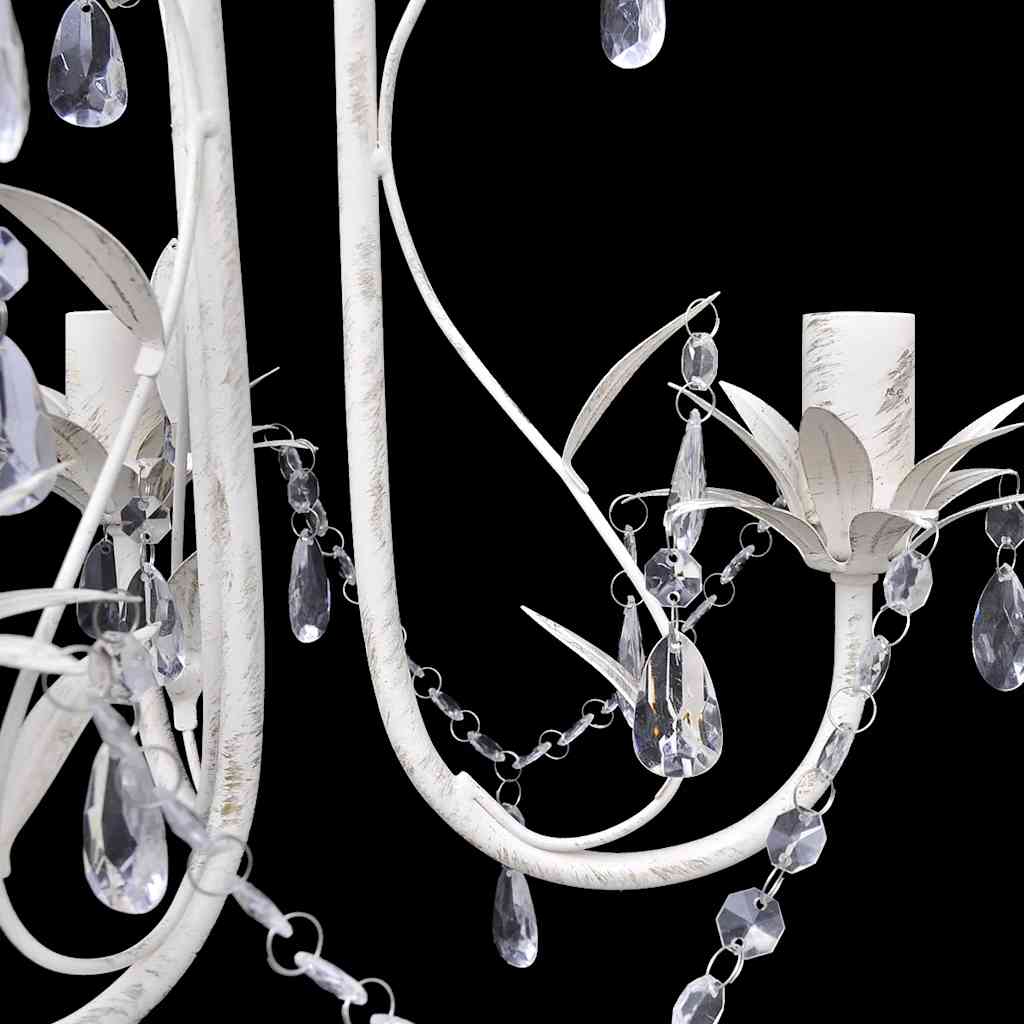 Lampadario Da Soffitto Cristallo Elegante Bianco
