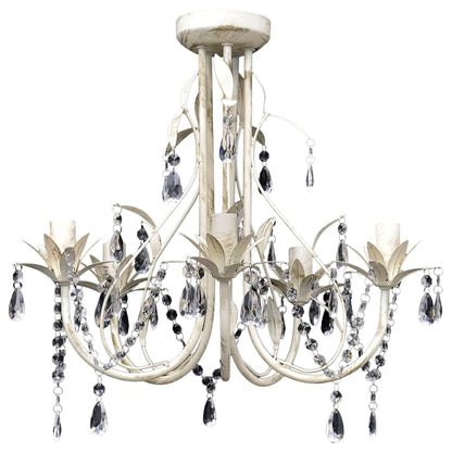 Lampada Da Soffitto Lampadario In Cristallo Con 5 Portalampade