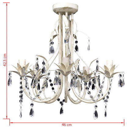 Lampada Da Soffitto Lampadario In Cristallo Con 5 Portalampade