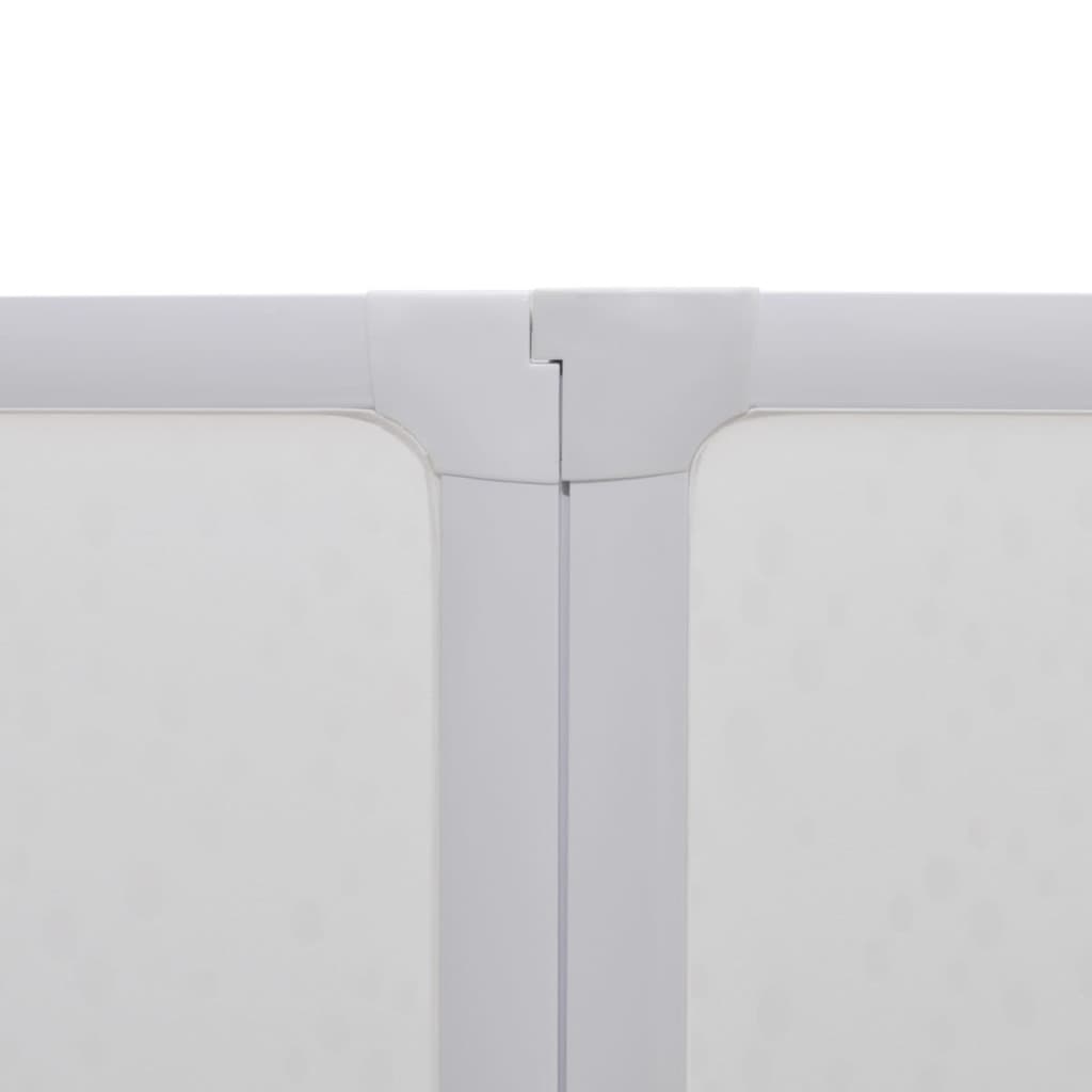 7 Pannelli Pieghevoli Con Porta-Asciugamano 140 X 168 Cm Doccia Bagno