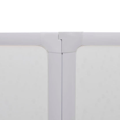 7 Pannelli Pieghevoli Con Porta-Asciugamano 140 X 168 Cm Doccia Bagno