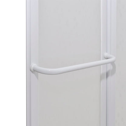 7 Pannelli Pieghevoli Con Porta-Asciugamano 140 X 168 Cm Doccia Bagno