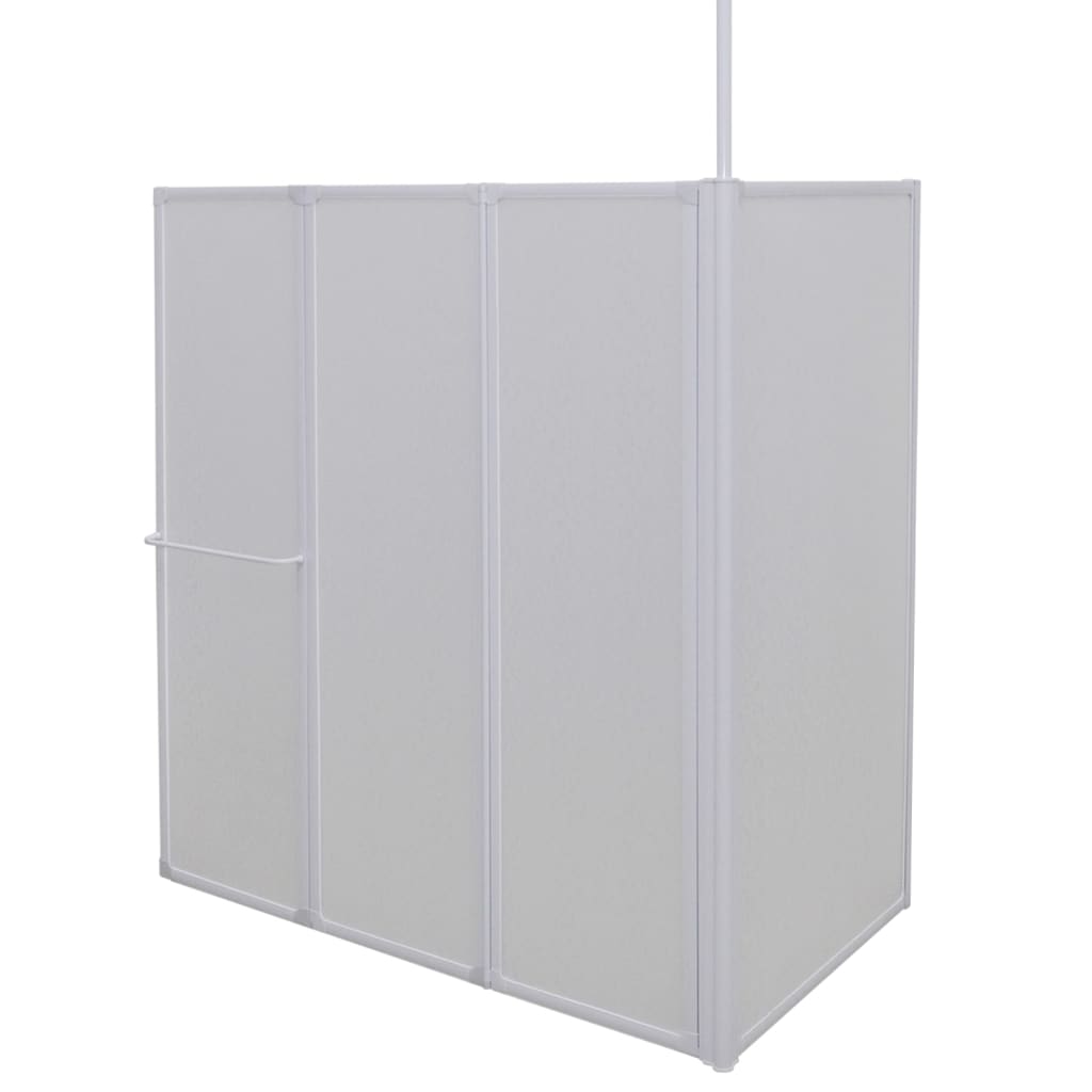 Schermo Box Doccia A L 70 X 120 X 137 Cm 4 Pannelli Pieghevole