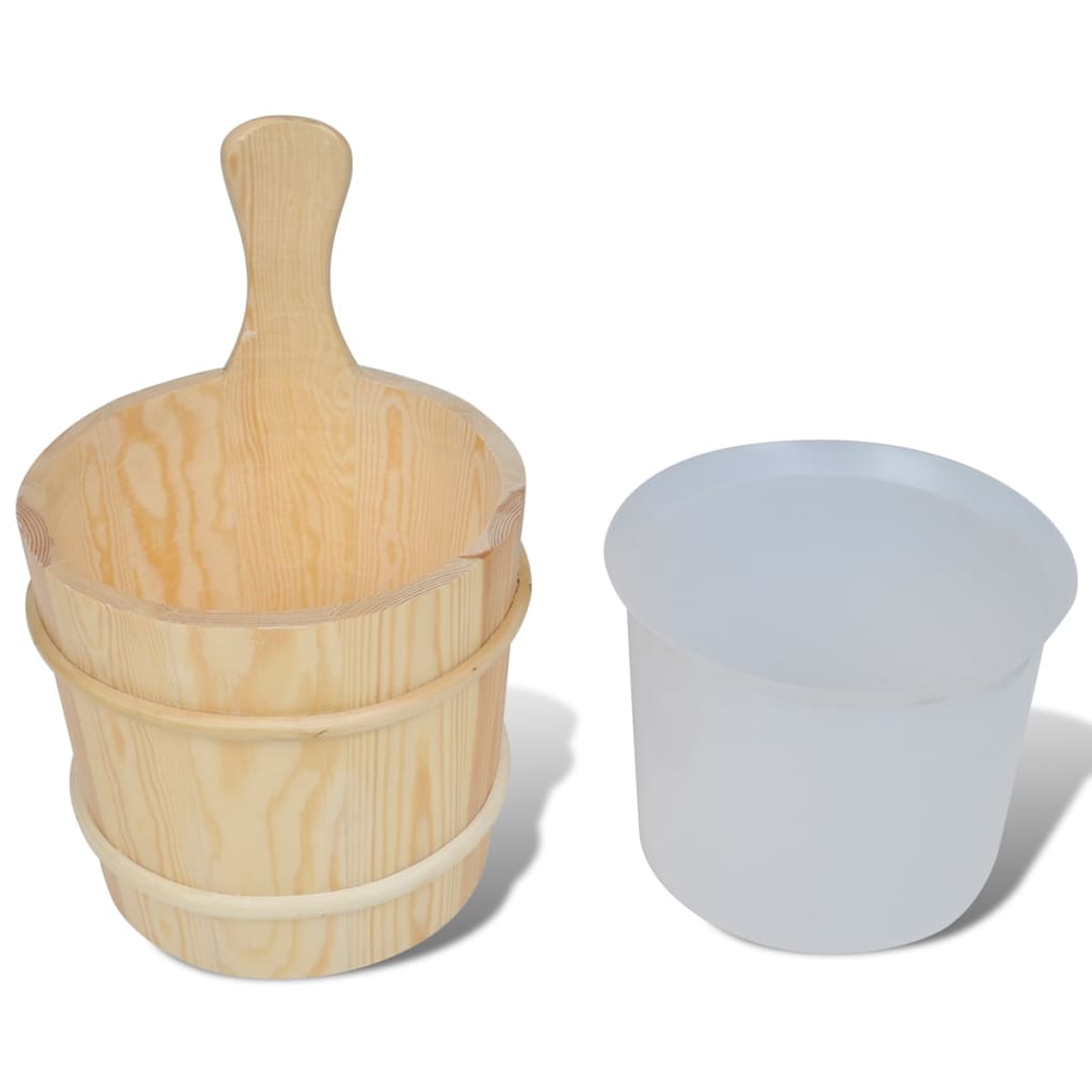 Accessori Spa Secchio Cucchiaio Clessidra Termoigrometro 5 Pz