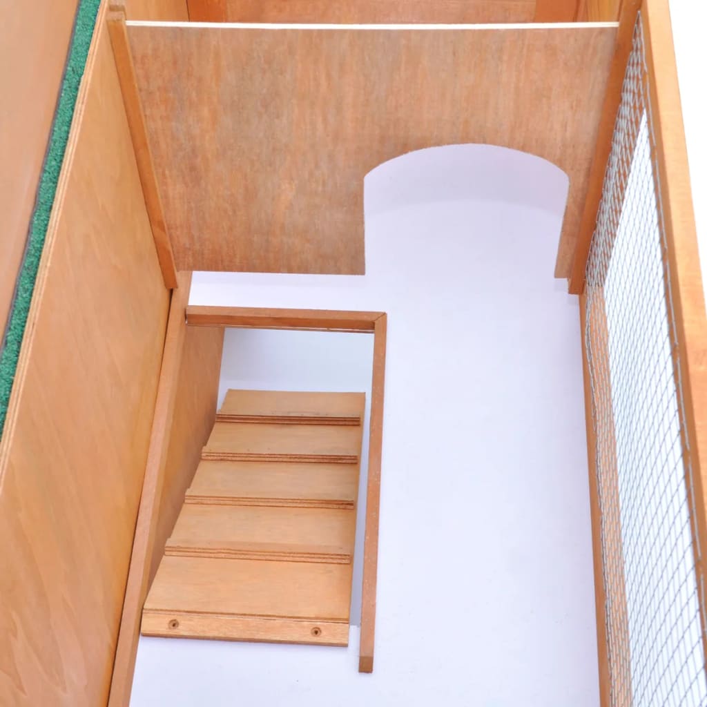 Conigliera All'aperto Gabbia Piccoli Animali 1 Porta Legno
