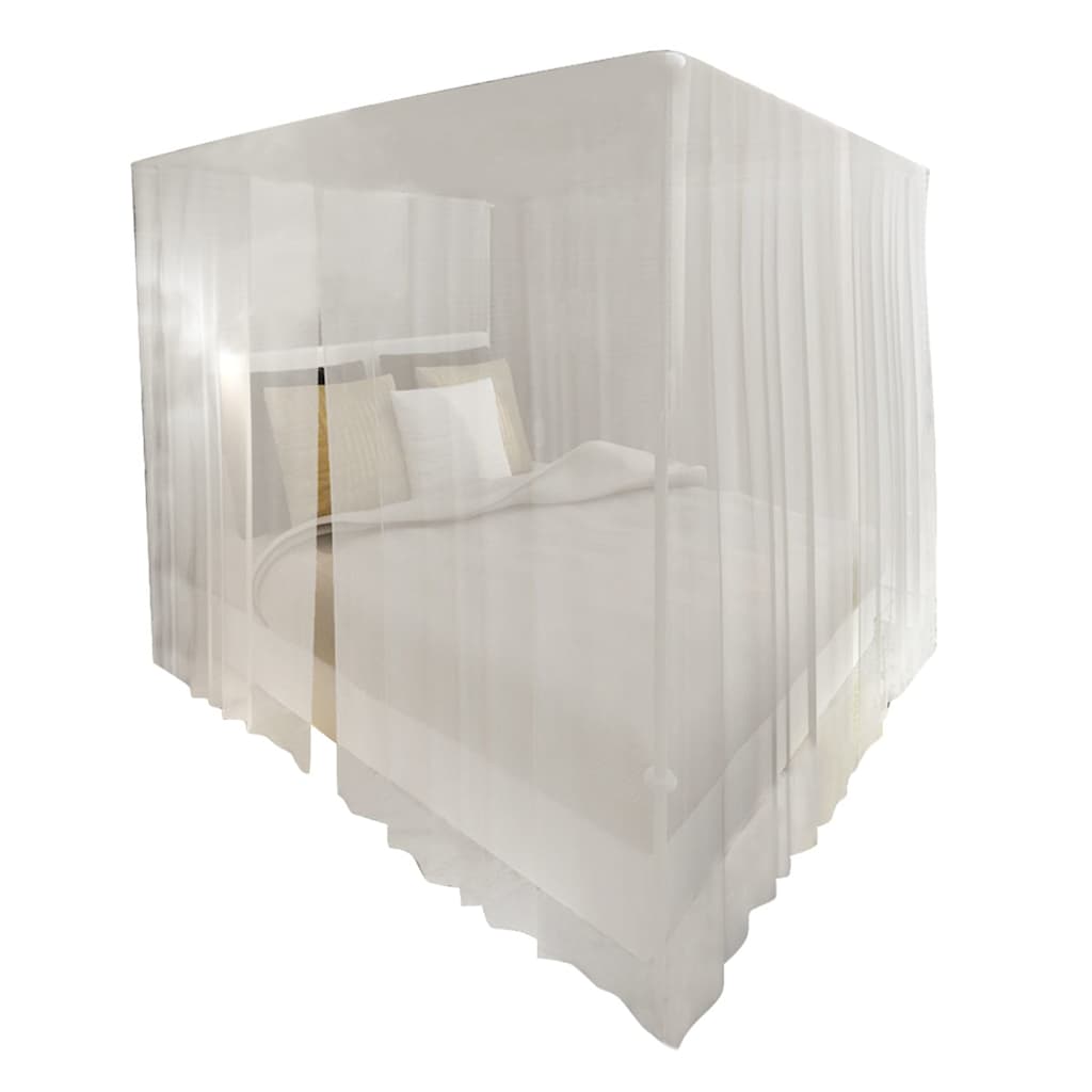Set Zanzariere Quadrate Per Letto Con Aperture 2 Pezzi