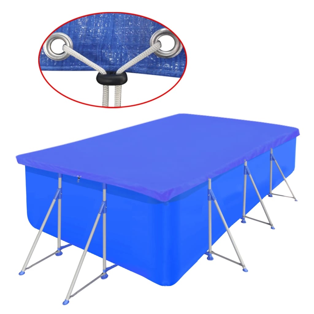 Coperture Per Piscina 2 Pz Pe Rettangolari 90 G/Mq