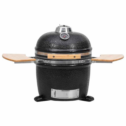 Kamado Griglia Barbecue Affumicatore In Ceramica 44 Cm Antracite