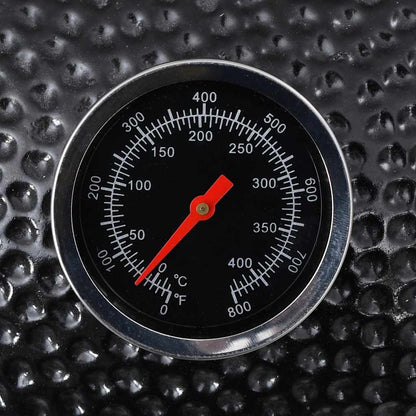 Kamado Griglia Barbecue Affumicatore In Ceramica 44 Cm Antracite