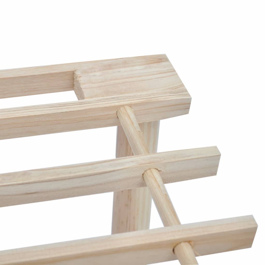 Scarpiere A 3 Livelli 2 Pz In Legno Massello Di Abete