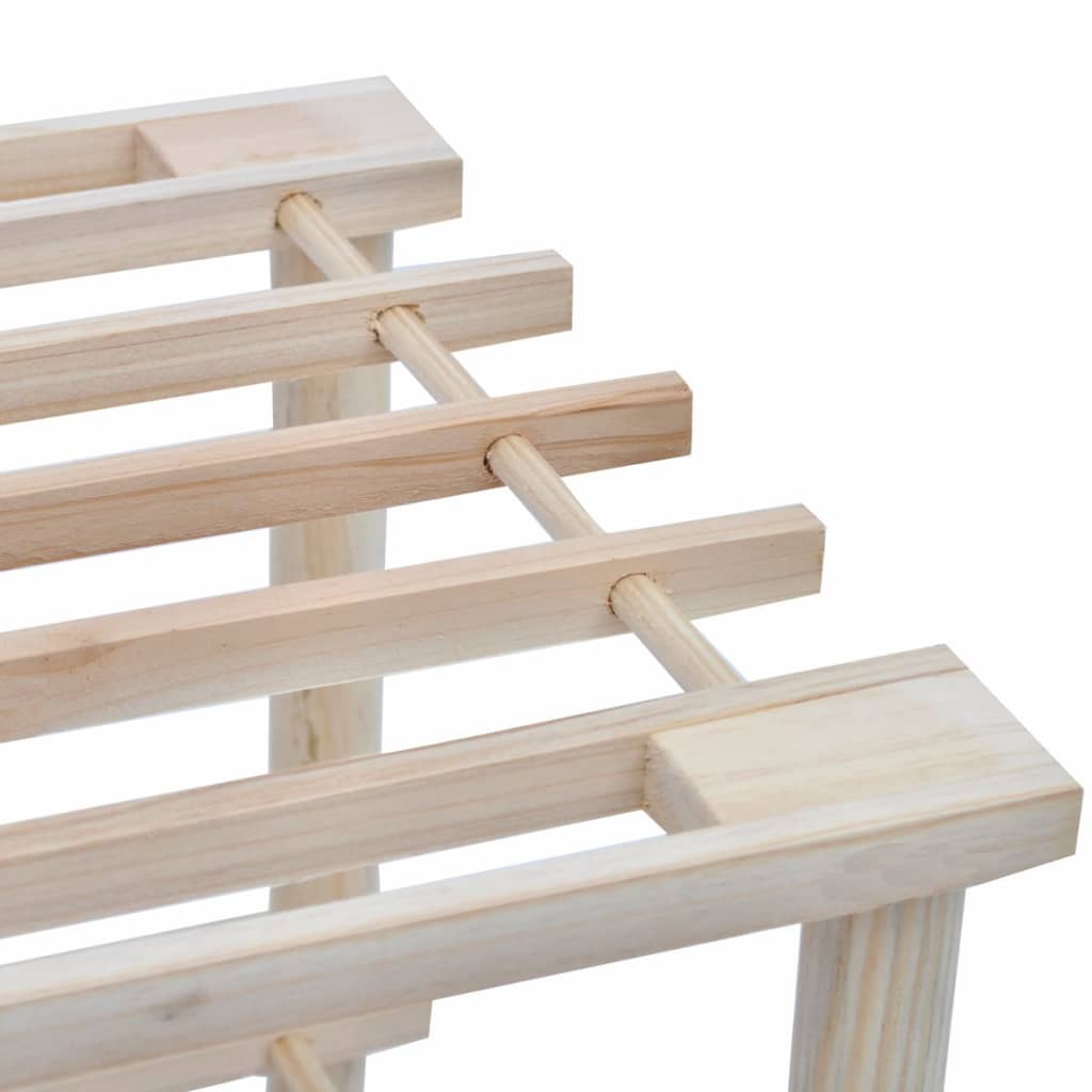 Scarpiere A 4 Livelli 2 Pz In Legno Massello Di Abete