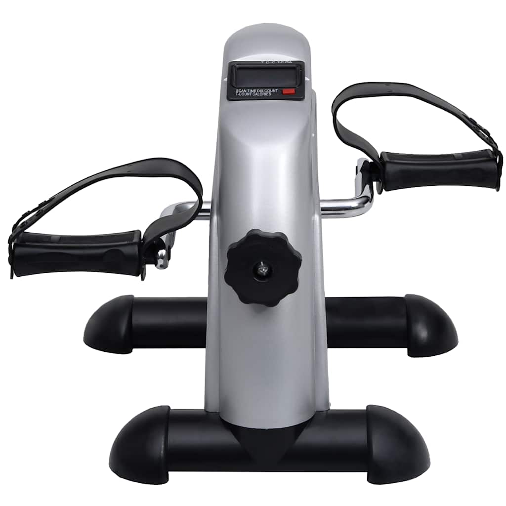 Mini Cyclette Fitness Con Volano In Plastica Argento