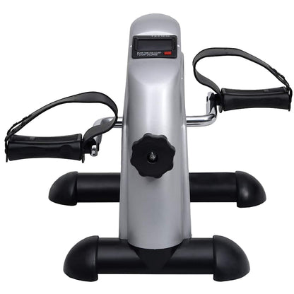 Mini Cyclette Fitness Con Volano In Plastica Argento