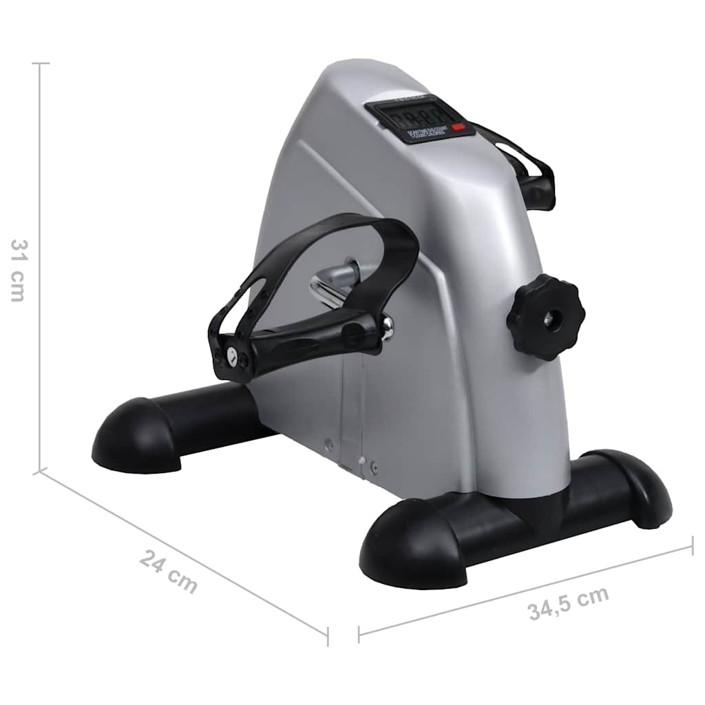 Mini Cyclette Fitness Con Volano In Plastica Argento