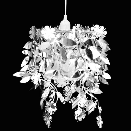 Lampadario Da Soffitto Foglie E Paillette 21,5 X 30 Cm