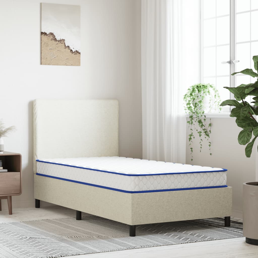 Materasso Viscoelastico Bianco 90X190X17 Cm